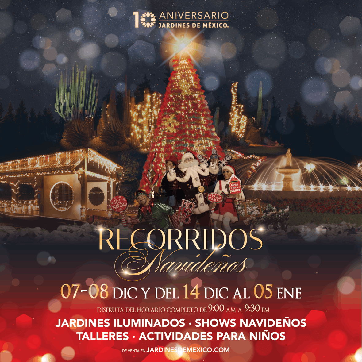 La magia de la Navidad llega a Jardines de México: Recorridos, espectáculos y&nbsp;más