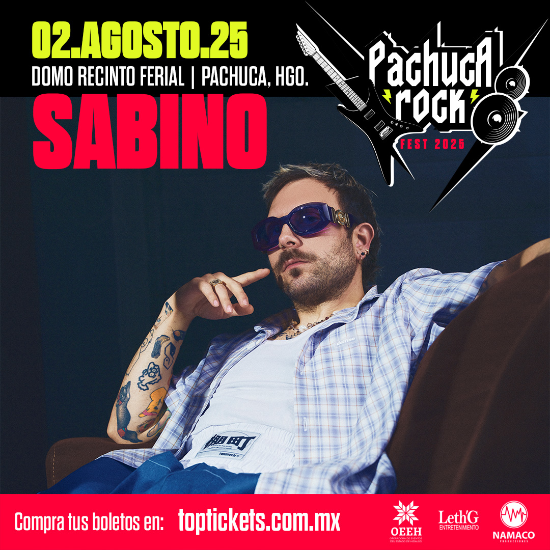 Sabino se suma al Pachuca Rock Fest 2025 tras la salida de Panteón&nbsp;Rococó