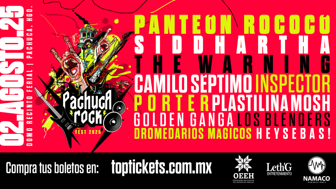 Pachuca Rock Fest 2025: solo 30 días para encender la capital del&nbsp;rock