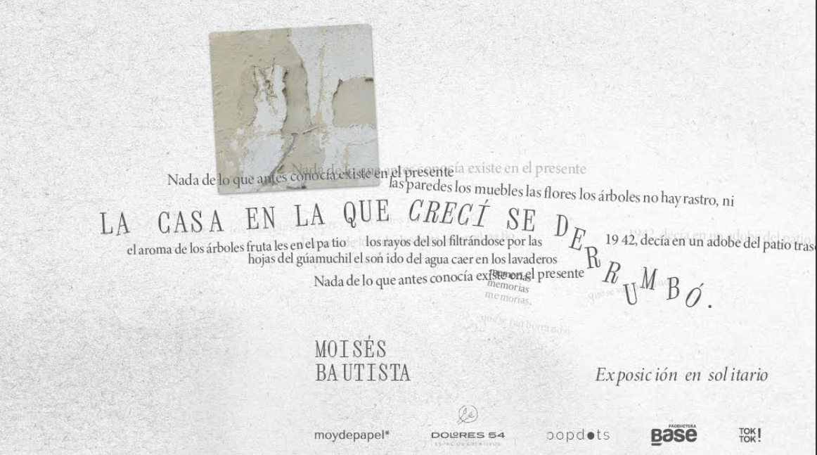 Moisés Bautista presenta ‘La casa en la que crecí se&nbsp;derrumbó’