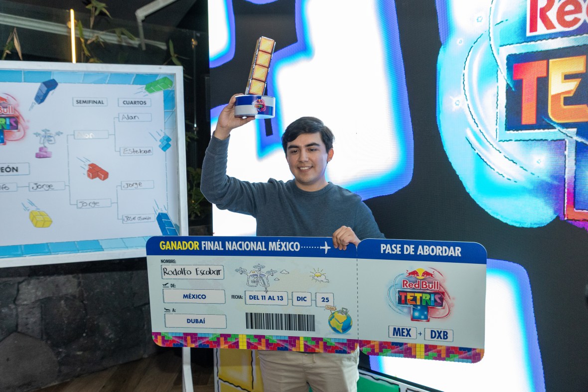 Red Bull Tetris®: México tiene a su representante rumbo a Dubái en el primer torneo de Tetris jugado con&nbsp;drones