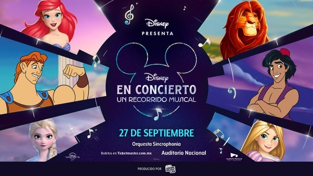 Disney En Concierto se acerca: el Auditorio Nacional se prepara para un recorrido por sus canciones más&nbsp;queridas